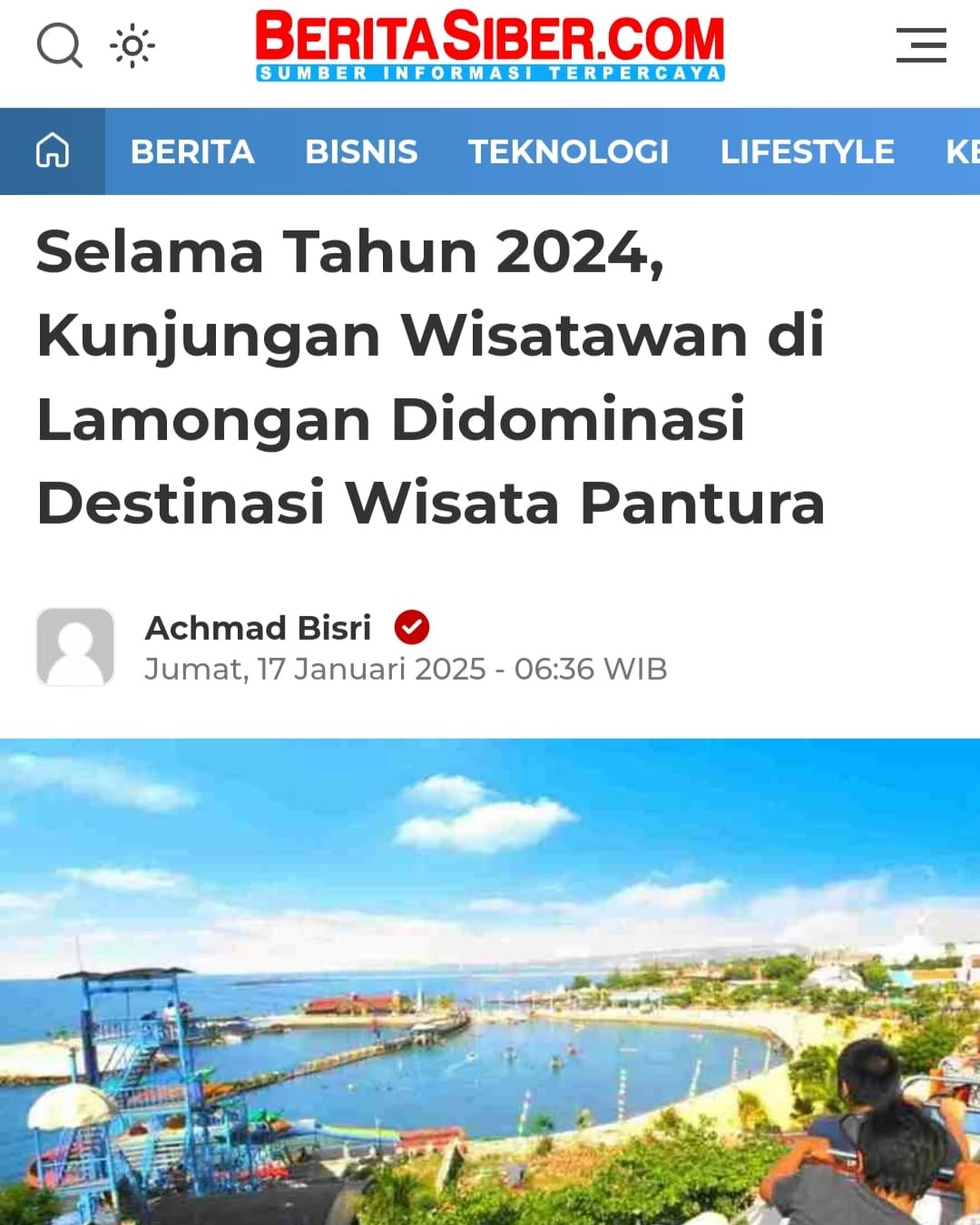 Selama Tahun 2024, Kunjungan Wisatawan di Lamongan Didominasi Destinasi Wisata Pantura